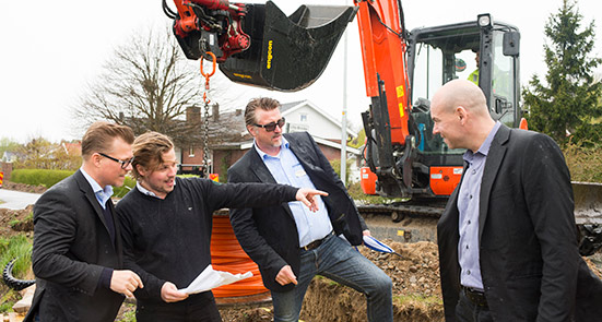 Nära samarbete och leveransprecision viktigt vid fiberutbyggnad