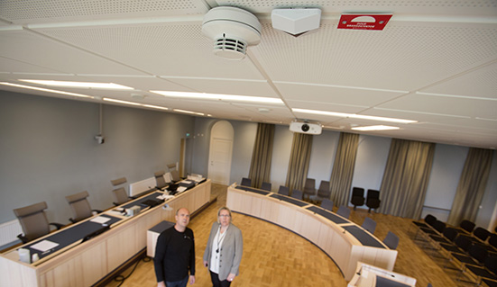 Hässleholms tingsrätt säkrar upp med brandlarmet SecuriFire