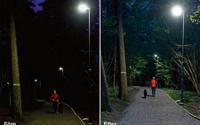 Ny belysning ger säkrare löprundor och lägre kostnader