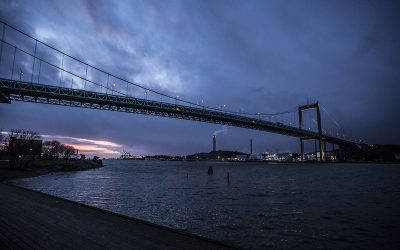 Älvsborgsbron i nytt ljus