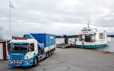 Fiber i skärgården ökar kraven på logistiken