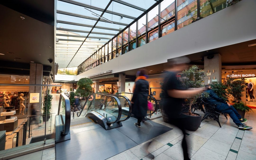 Västermalmsgallerian säkrad med LDA utrymningslarm med talat meddelande