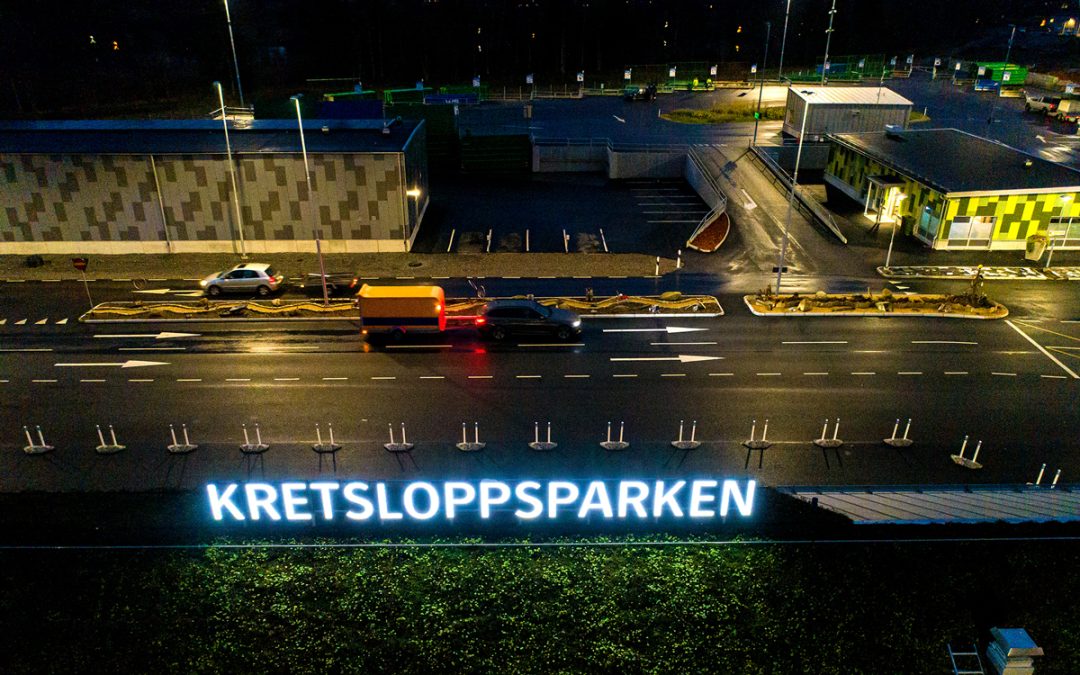 Armaturer från Cebe lyser upp Torpa kretsloppspark