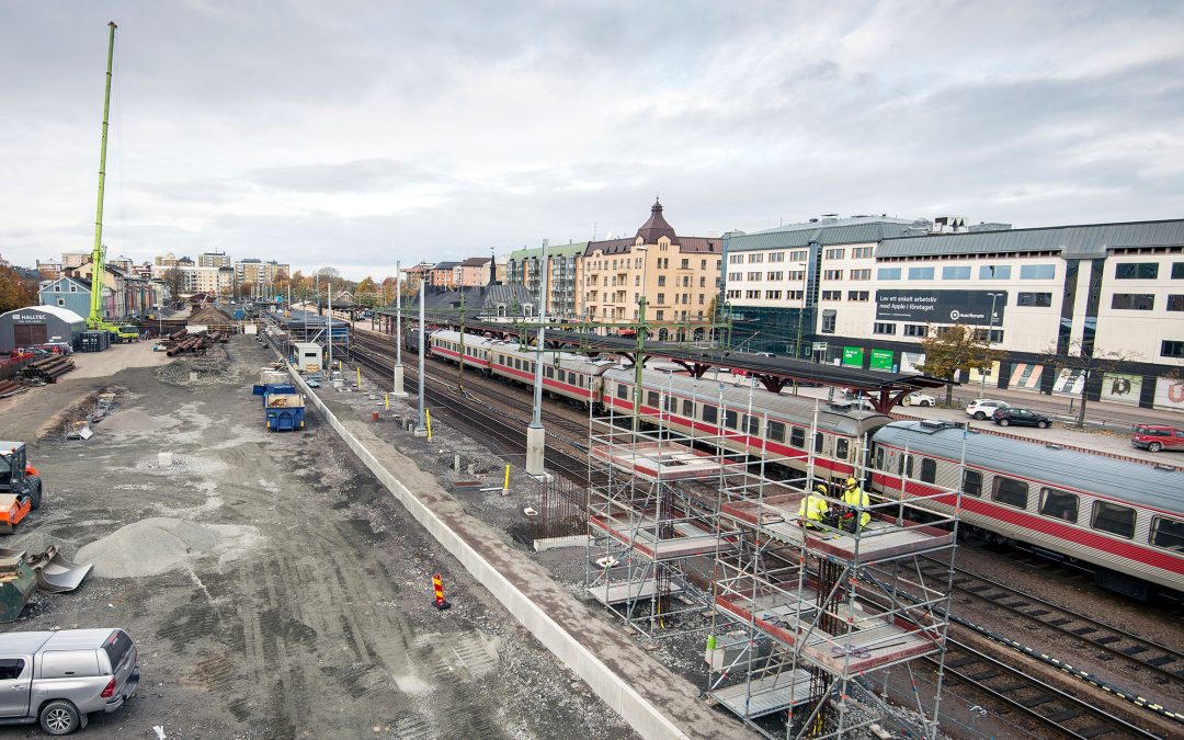 Järnvägselektrikerna och Elektroskandia i samarbete vid byggnationen av Karlstad resecentrum